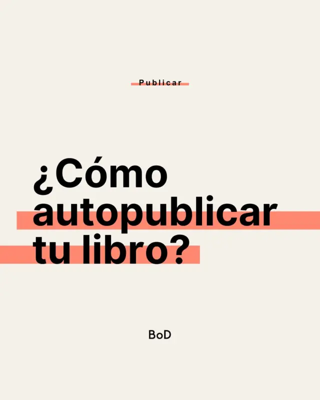 📚📚 ¿Sueñas con publicar tu libro? ¡Es más fácil de lo que imaginas! 

Descubre el paso a paso para autopublicar: escribe, diseña, publica y promociona tu obra sin depender de editoriales. Con plataformas como BoD, tu libro puede estar en librerías desde 0 €. 

¡Convierte tu idea en realidad y comparte tu historia con el mundo! 🌍✨

AUTOPUBLICACIÓN | BOOKS ON DEMAND | AUTORES | PUBLICA TU LIBRO | ESCRITORES | BOOKTOK | BOOKGRAM